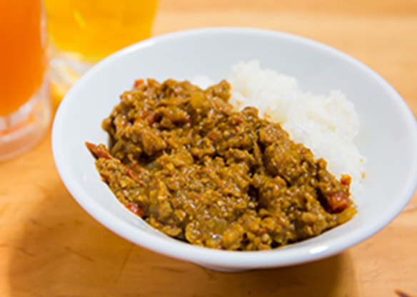 ラム挽肉のキーマカレー