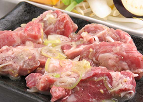 ラム肉のねぎ塩焼き